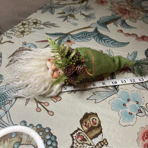 Vintage Christmas Ornament Santa Face Head Ceramic Fur Beard Hat Michael’s Table - Picture 6 of 8